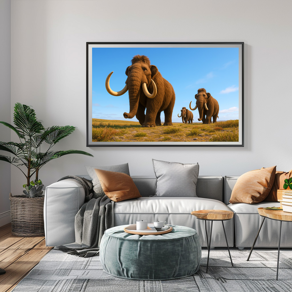 Poster: Ausgestorben in der Eiszeit - Mammut Mammuthus primigenius - Imagen 2