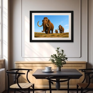 Poster: Ausgestorben in der Eiszeit - Mammut Mammuthus primigenius
