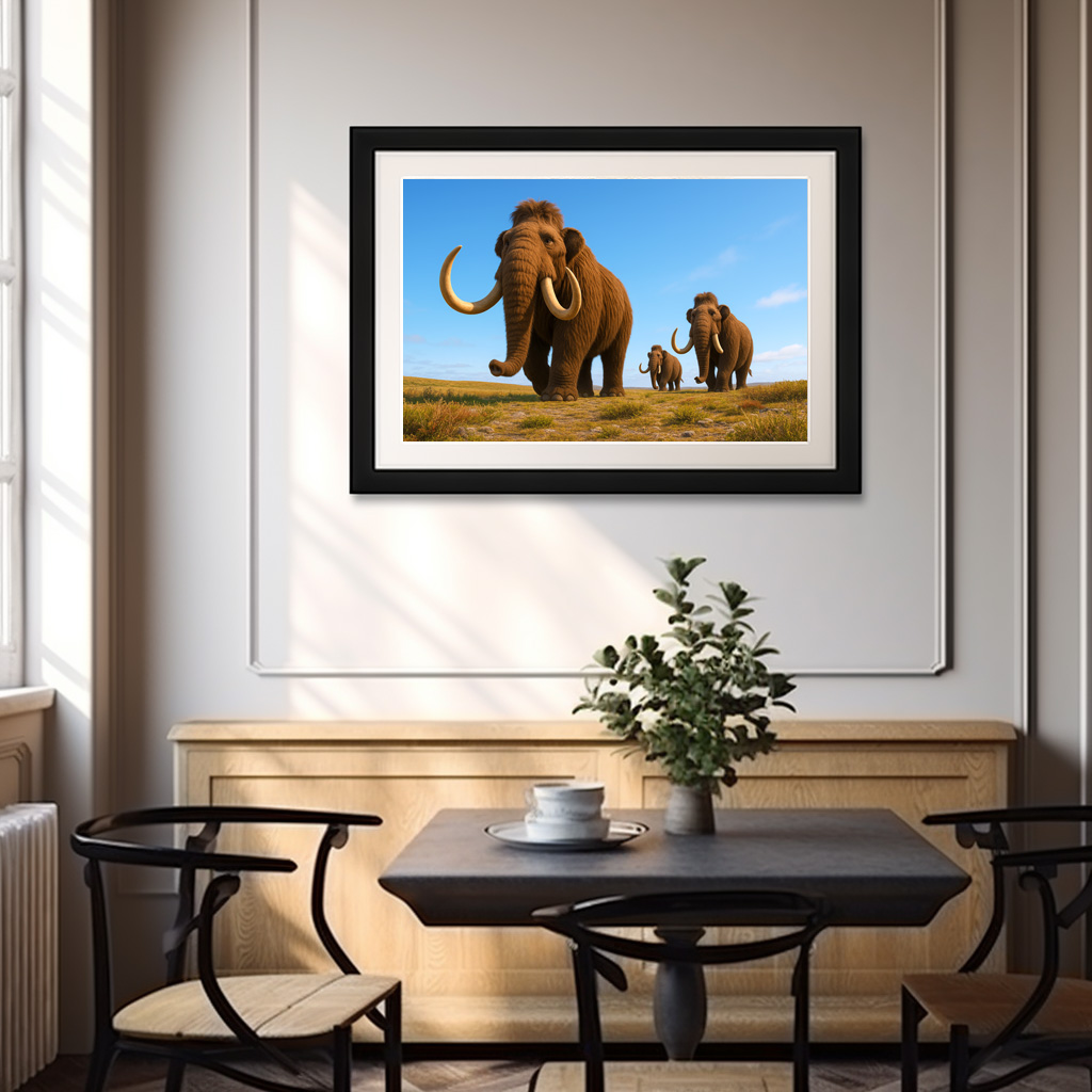 Poster: Ausgestorben in der Eiszeit - Mammut Mammuthus primigenius