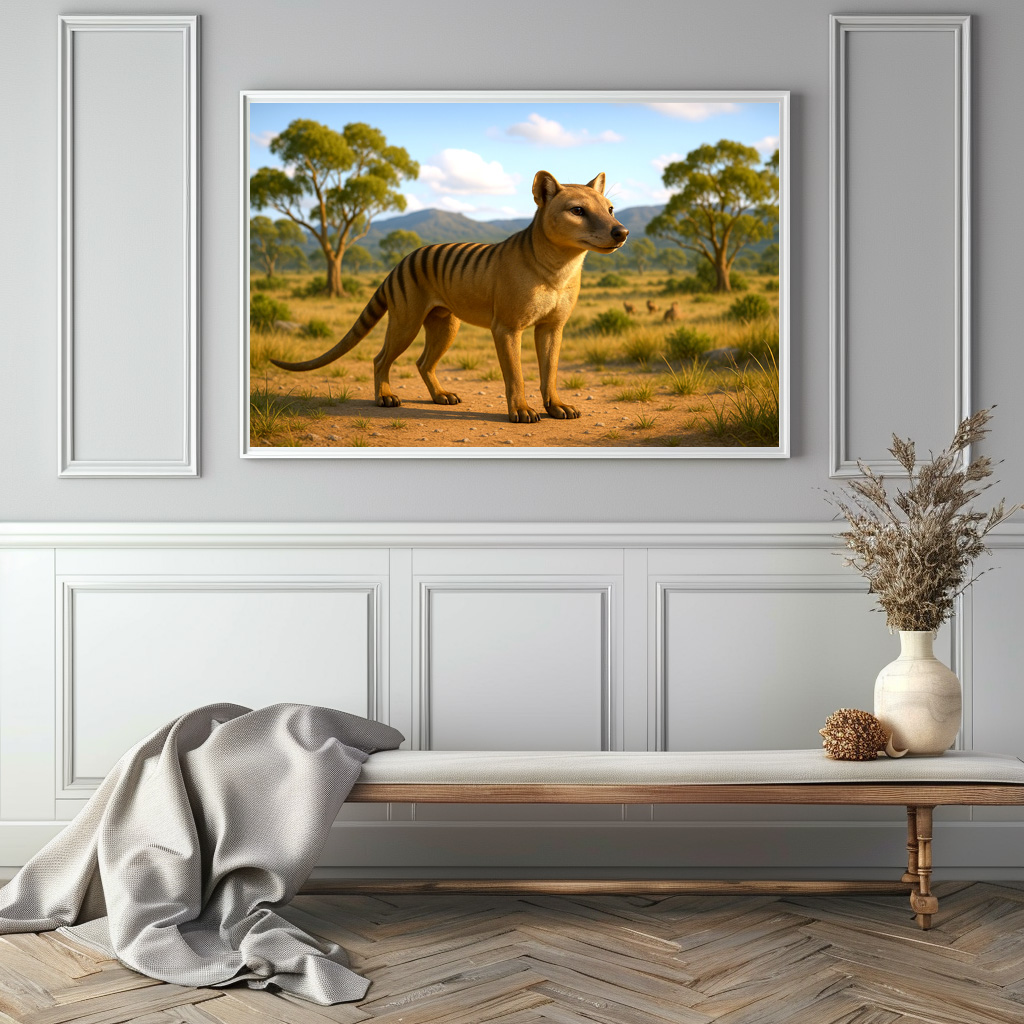 Poster: Ausgestorben vor Jahrzehnten - Beutelwolf oder tasmanischer Wolf – Bild 3