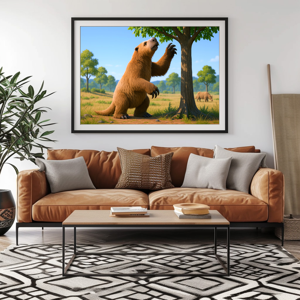 Poster: Ausgestorben in der Eiszeit - Riesenfaultier Megatherium americanum – Image 2