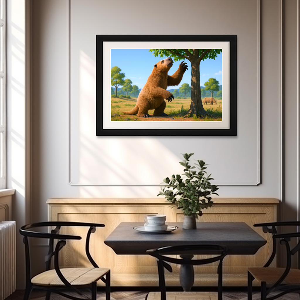 Poster: Ausgestorben in der Eiszeit - Riesenfaultier Megatherium americanum – Image 3
