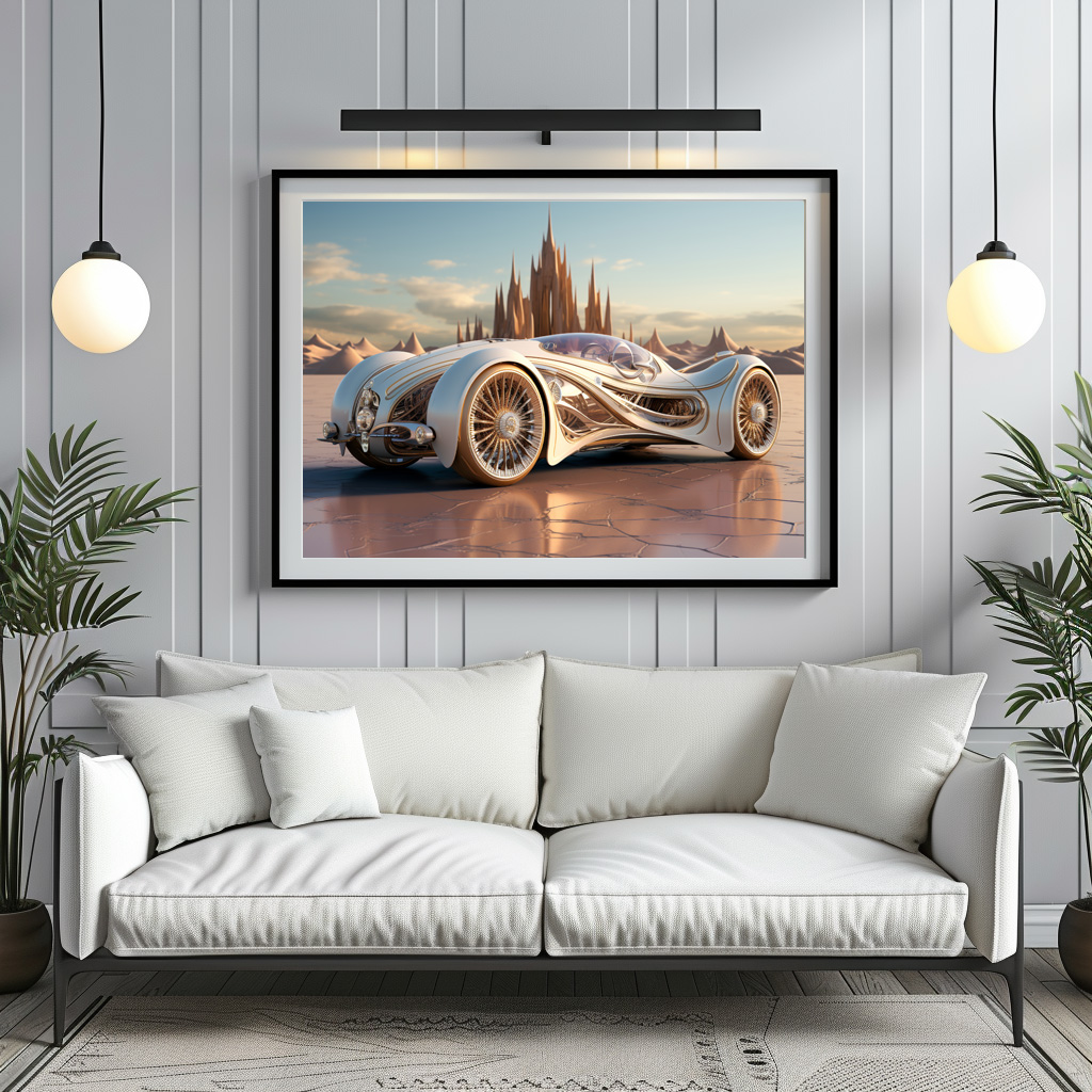 Poster: Moderner Sportwagen in coolem Design - immagine 2