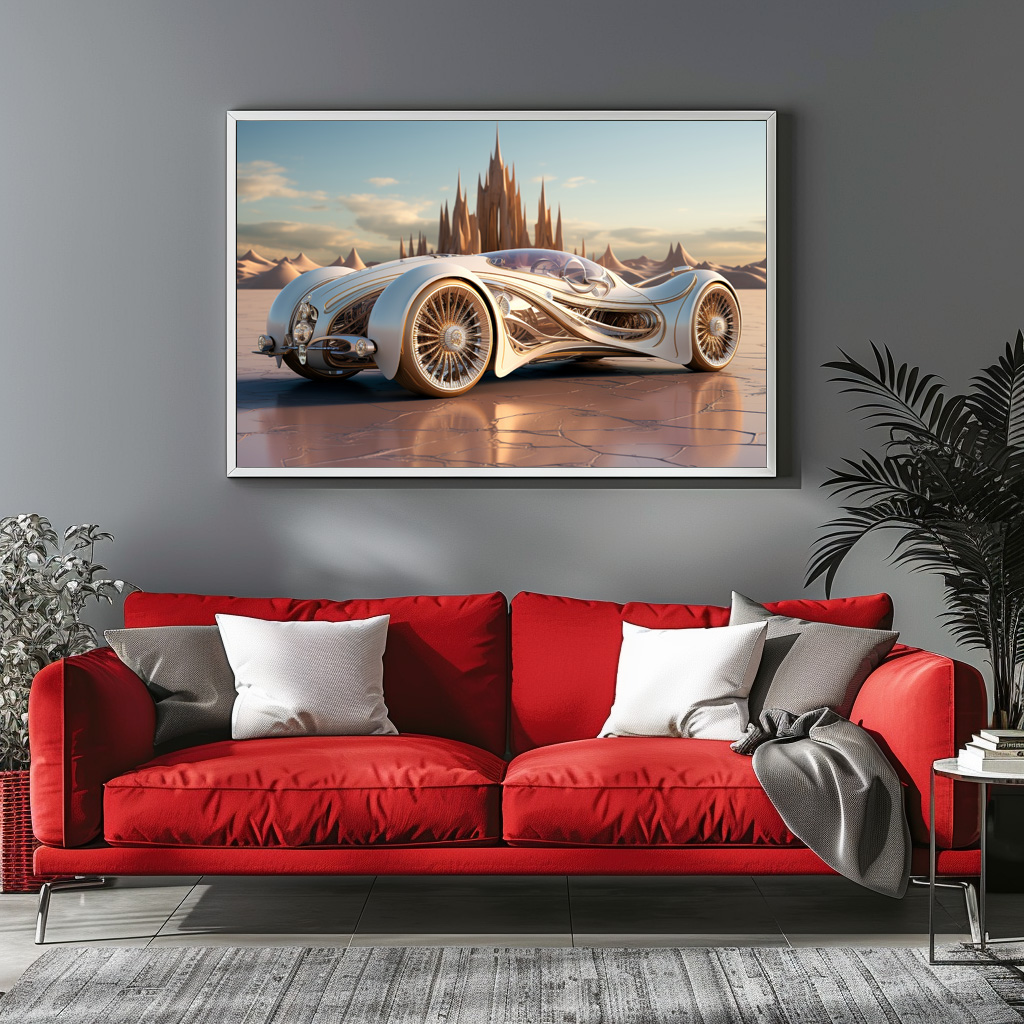 Poster: Moderner Sportwagen in coolem Design - immagine 3
