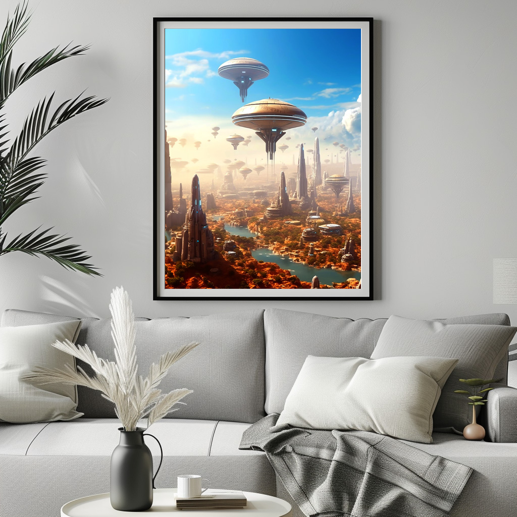 Poster: Raumstationen auf einem fremden Planeten – Bild 3