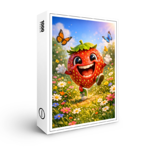raxxa Premium-Puzzle: Funny Erbeere