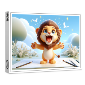 raxxa Premium-Puzzle: Süßes Baby-Löwenkind