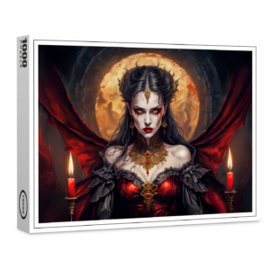 raxxa Premium-Puzzle: Vampire Queen Under Glowing Moon