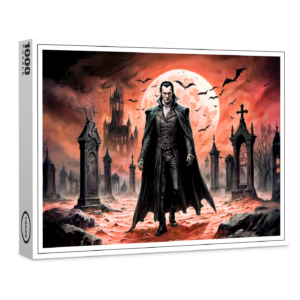 raxxa Premium-Puzzle: Vampire in Moonlit Graveyard