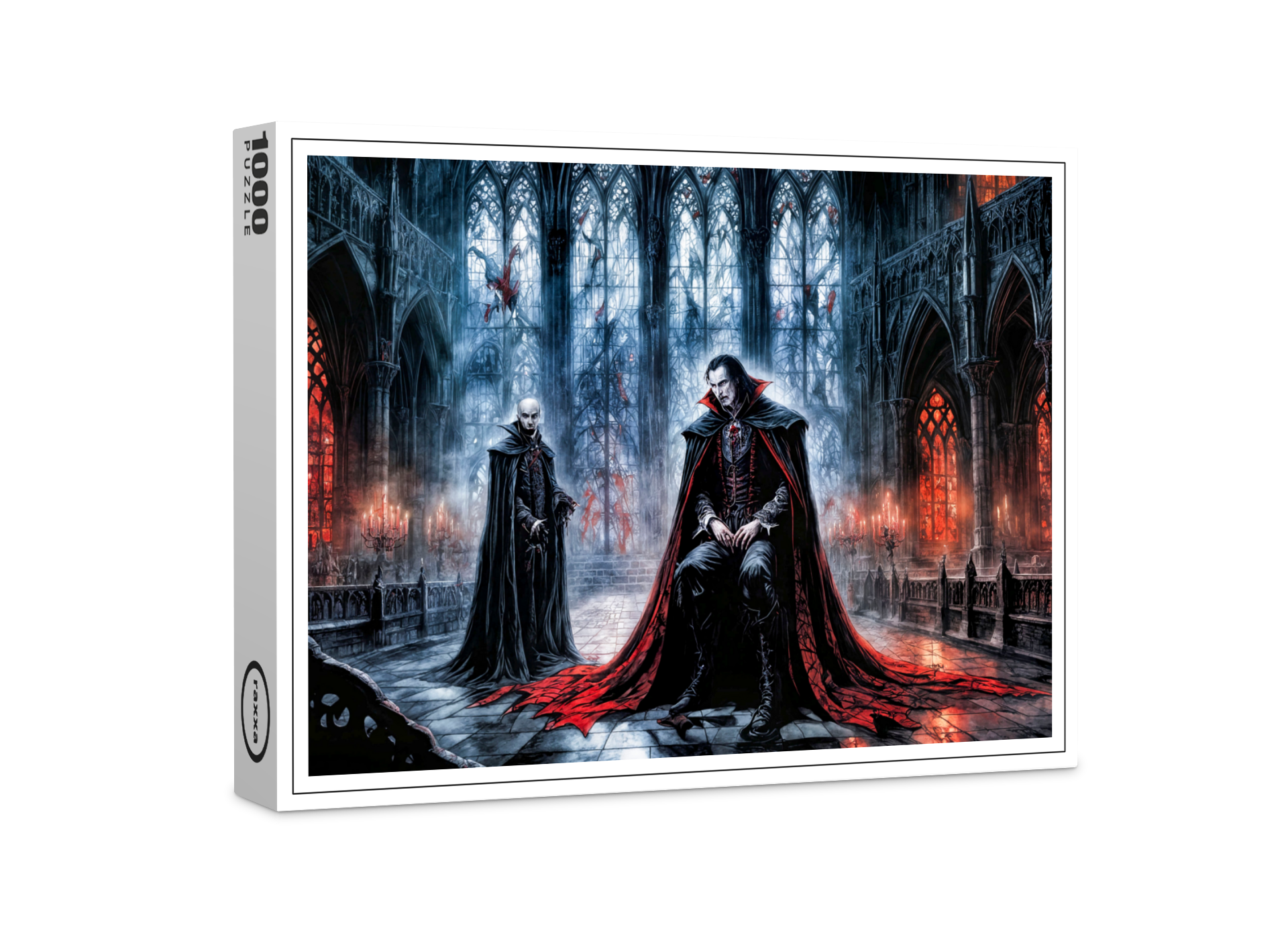 raxxa Premium-Puzzle: Vampires in Gothic Cathedral Hall