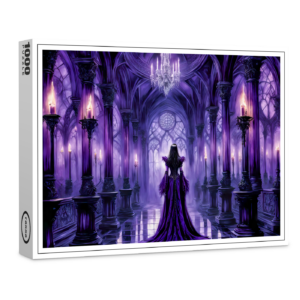 raxxa Premium-Puzzle: Mystical Vampire Queen in Gothic Castle Hall