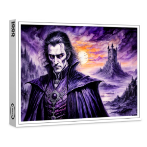 raxxa Premium-Puzzle: Vampire Warrior in Ruined City