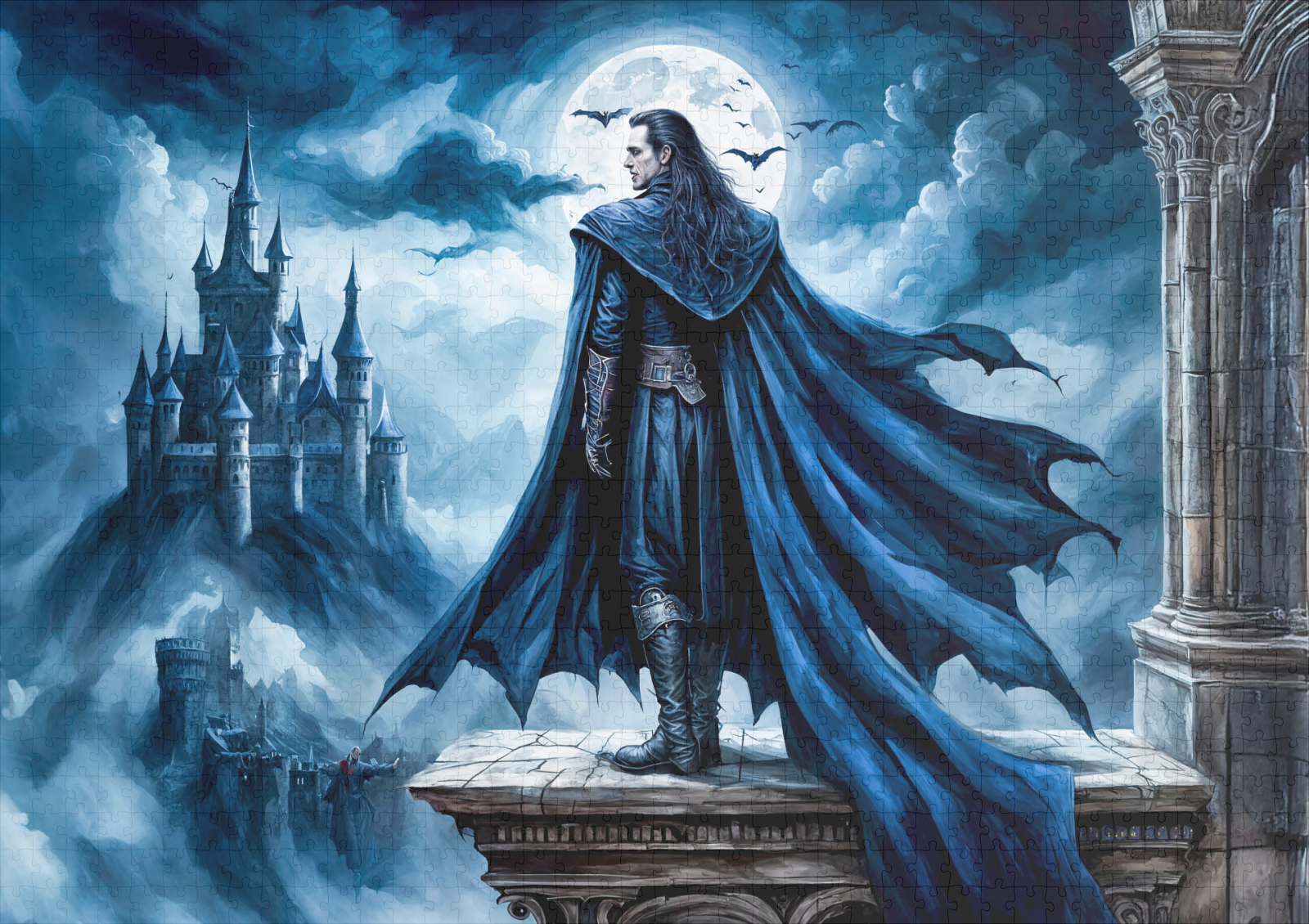 raxxa Premium-Puzzle: Vampire in Moonlit Castle Scene - immagine 2