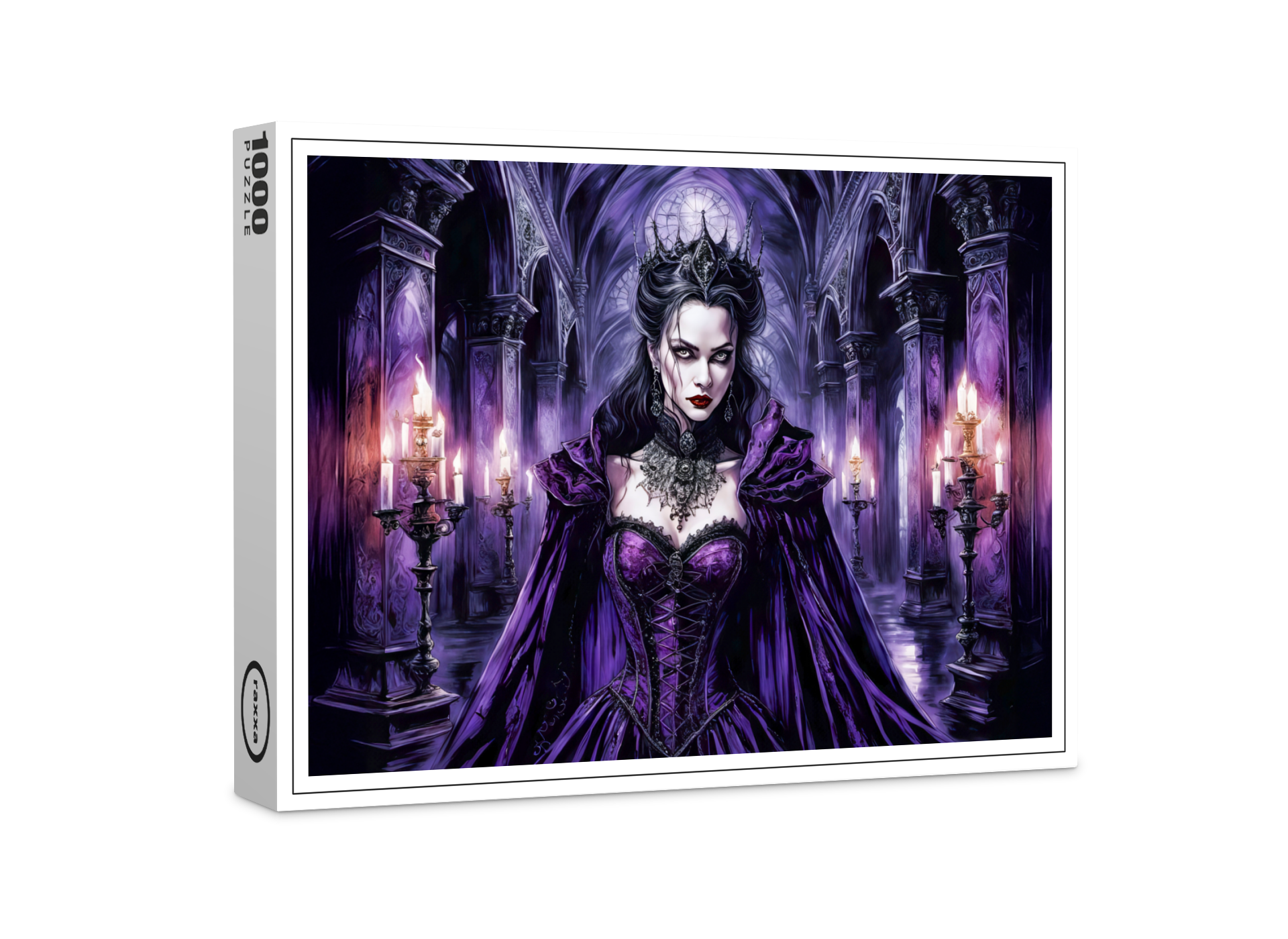 raxxa Premium-Puzzle: Vampire Queen in Gothic Castle