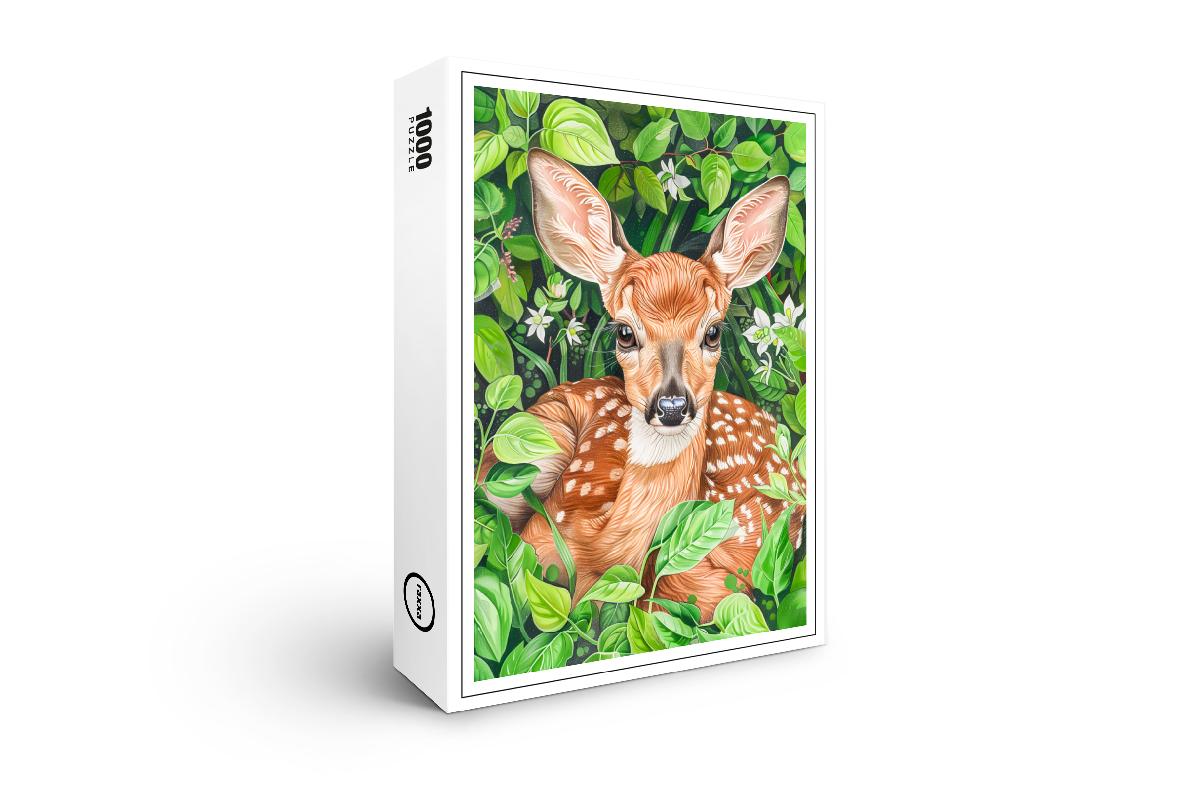 raxxa Premium-Puzzle: Little Deer in Lush Meadow