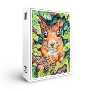 raxxa Premium-Puzzle: Little Squirrel in Oak Tree