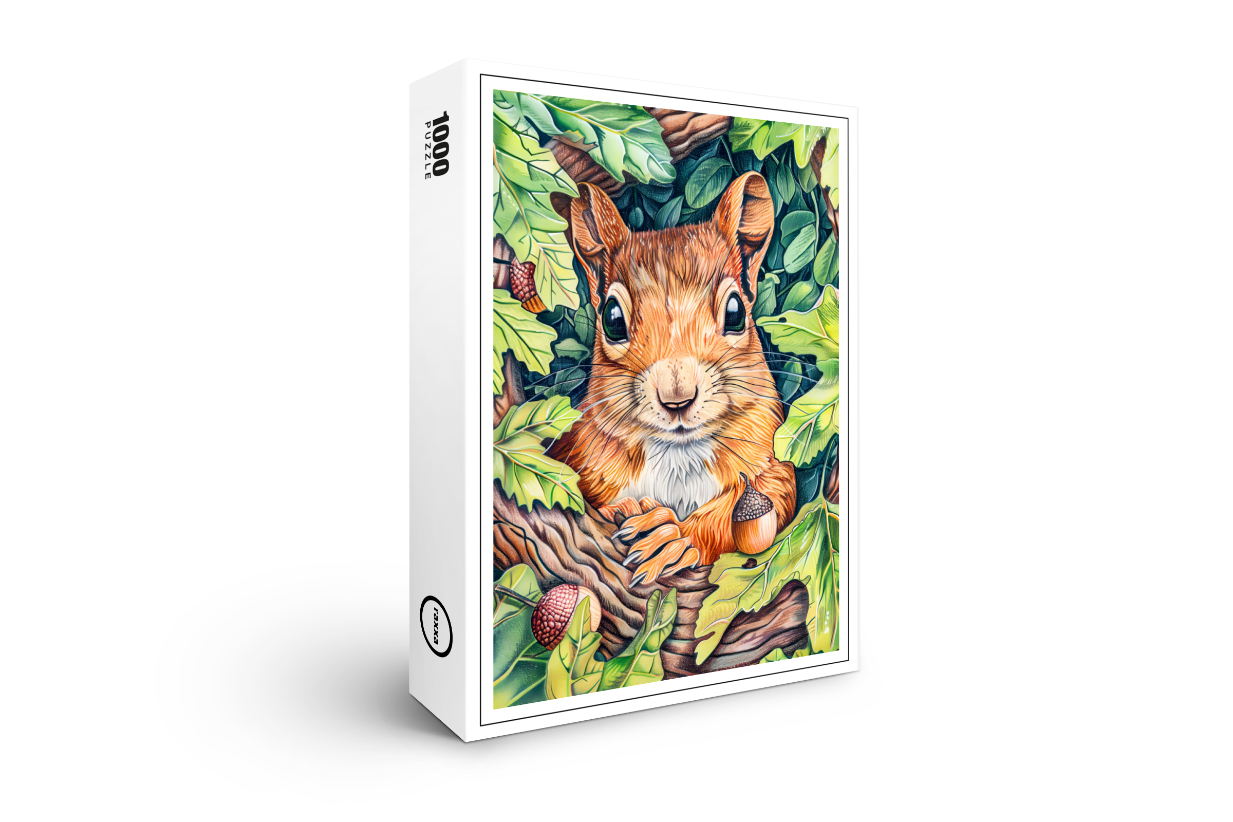 raxxa Premium-Puzzle: Little Squirrel in Oak Tree