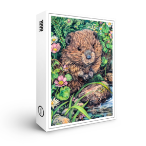 raxxa Premium-Puzzle: Little Beaver by Creek Bank