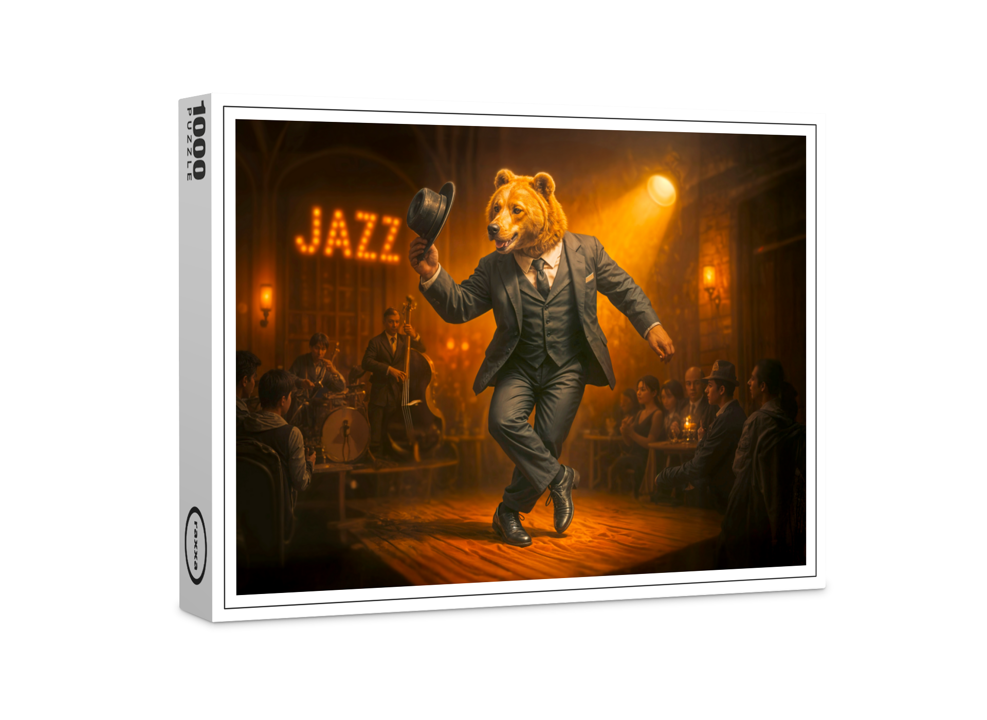 raxxa Premium-Puzzle: Dancing Bear Rocks a Jazz Club