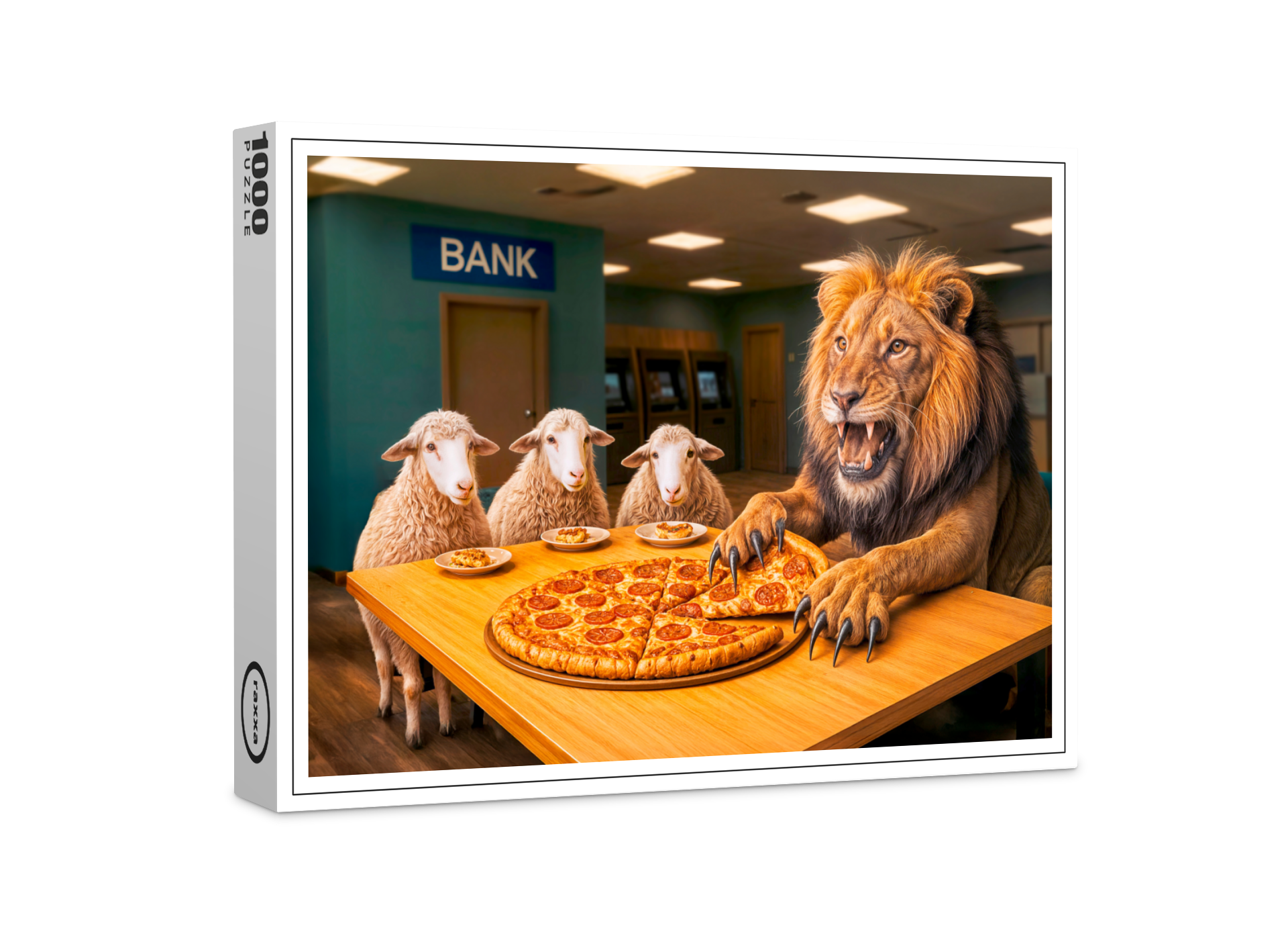 raxxa Premium-Puzzle: Lion Takes Lion’s Share of the Pizza