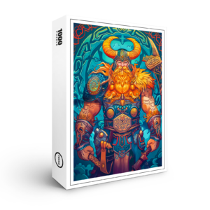 raxxa Premium-Puzzle: Viking Illustration Of Odin’s Judgment Over Fallen Battlefield Warriors