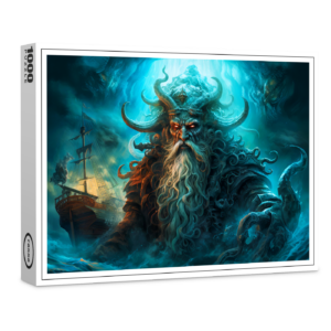 raxxa Premium-Puzzle: Sea God Rising from Ocean Fantasy Painting