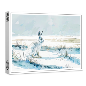 raxxa Premium-Puzzle: Arctic Hare in Winter Landscape