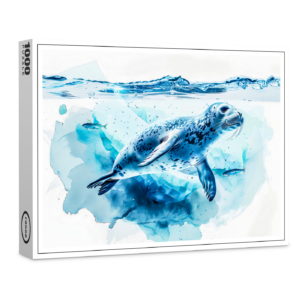 raxxa Premium-Puzzle: Seal Swimming Under Ice