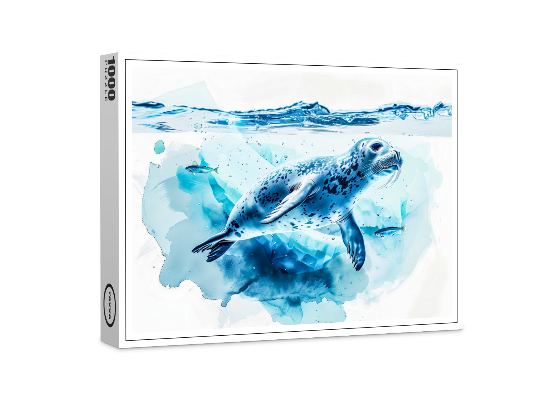 raxxa Premium-Puzzle: Seal Swimming Under Ice