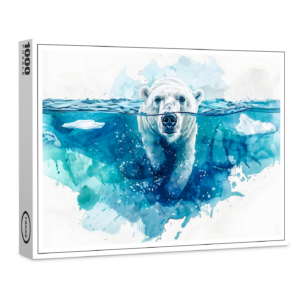 raxxa Premium-Puzzle: Polar Bear in Arctic Waters