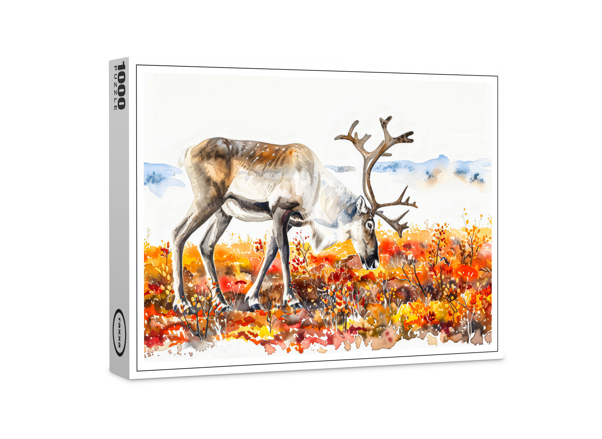 raxxa Premium-Puzzle: Reindeer in Autumn Tundra