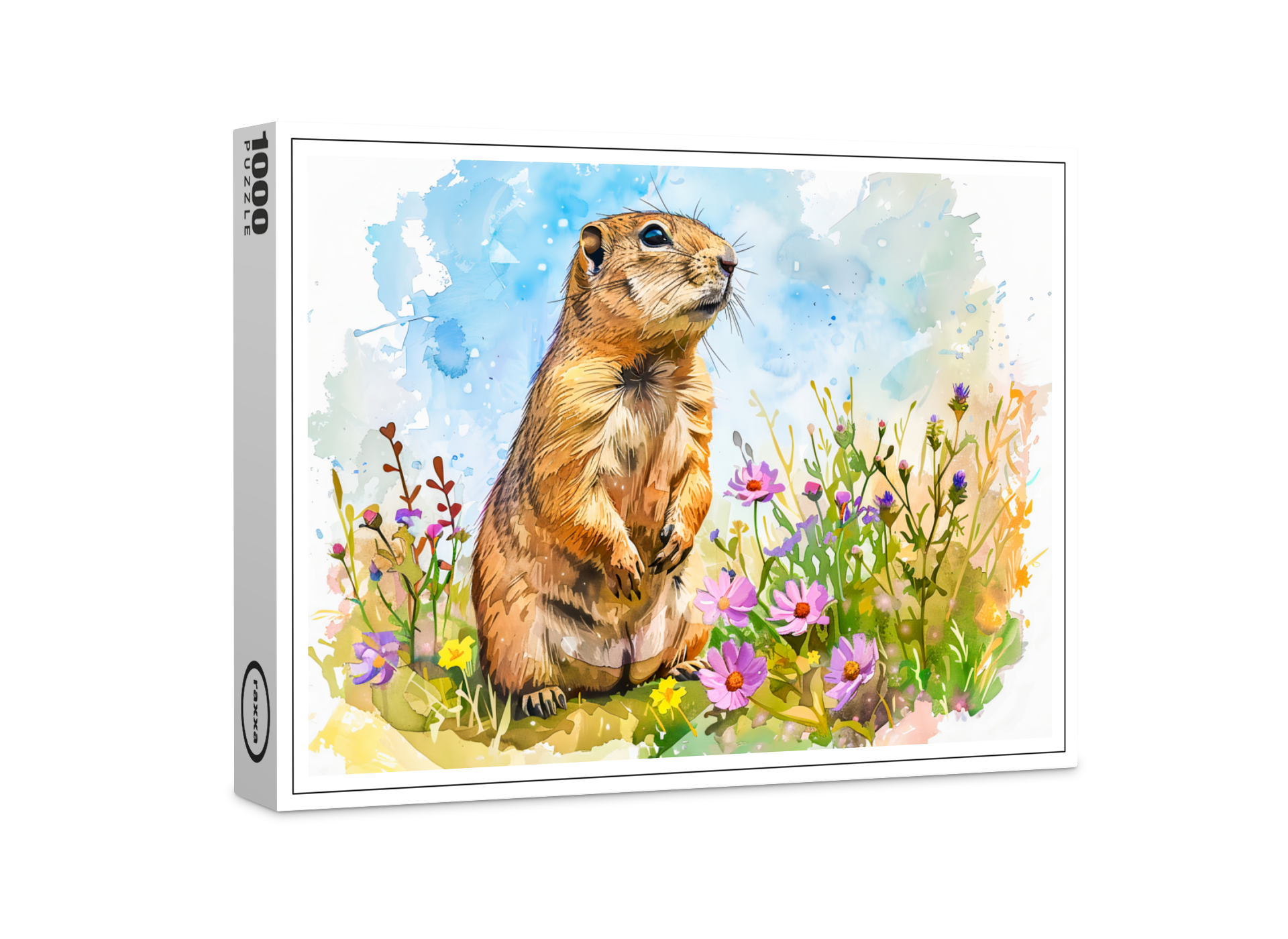 raxxa Premium-Puzzle: Arctic Ground Squirrel in Tundra Landscape