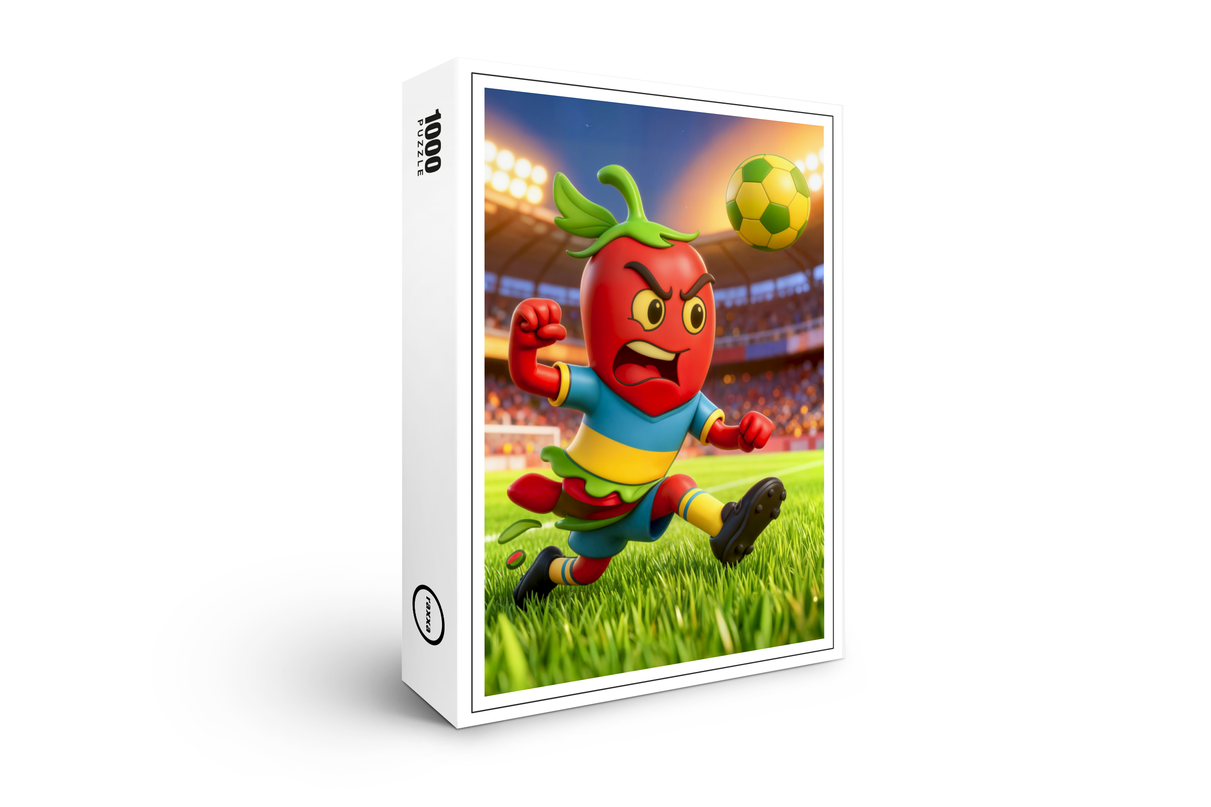 raxxa Premium-Puzzle: Chilean chili pepper soccer player in stadium