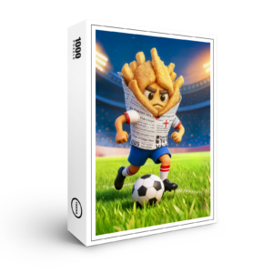 raxxa Premium-Puzzle: English fish and chips soccer player character