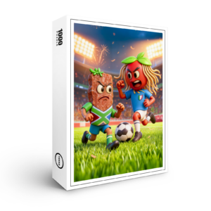 raxxa Premium-Puzzle: South African biltong versus Italian spaghetti soccer duel