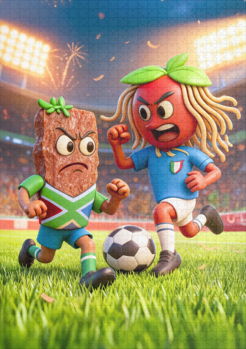 raxxa Premium-Puzzle: South African biltong versus Italian spaghetti soccer duel - immagine 2