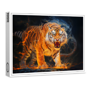 raxxa Premium-Puzzle: Majestic Tiger Chinese Zodiac Artistry