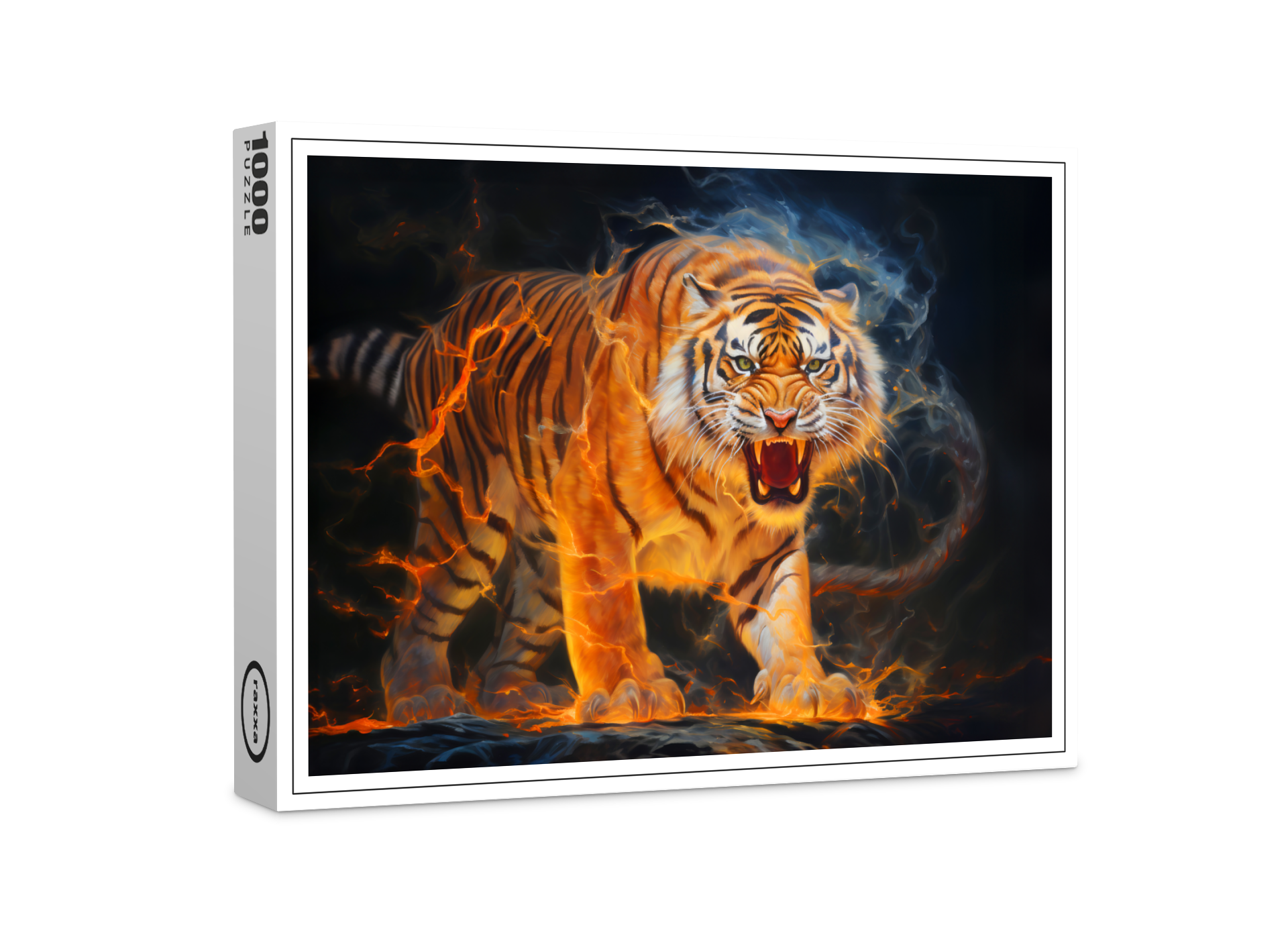 raxxa Premium-Puzzle: Majestic Tiger Chinese Zodiac Artistry
