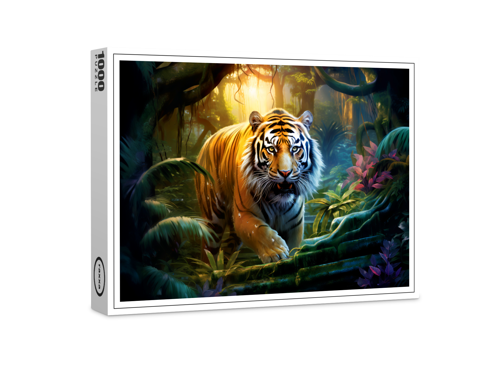 raxxa Premium-Puzzle: Majestic Tiger Chinese Zodiac Artistry