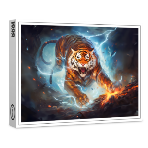 raxxa Premium-Puzzle: Majestic Tiger Chinese Zodiac Artistry