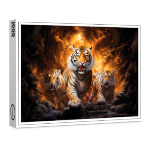 raxxa Premium-Puzzle: Majestic Tiger Chinese Zodiac Artistry