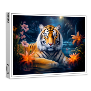 raxxa Premium-Puzzle: Majestic Tiger Chinese Zodiac Artistry