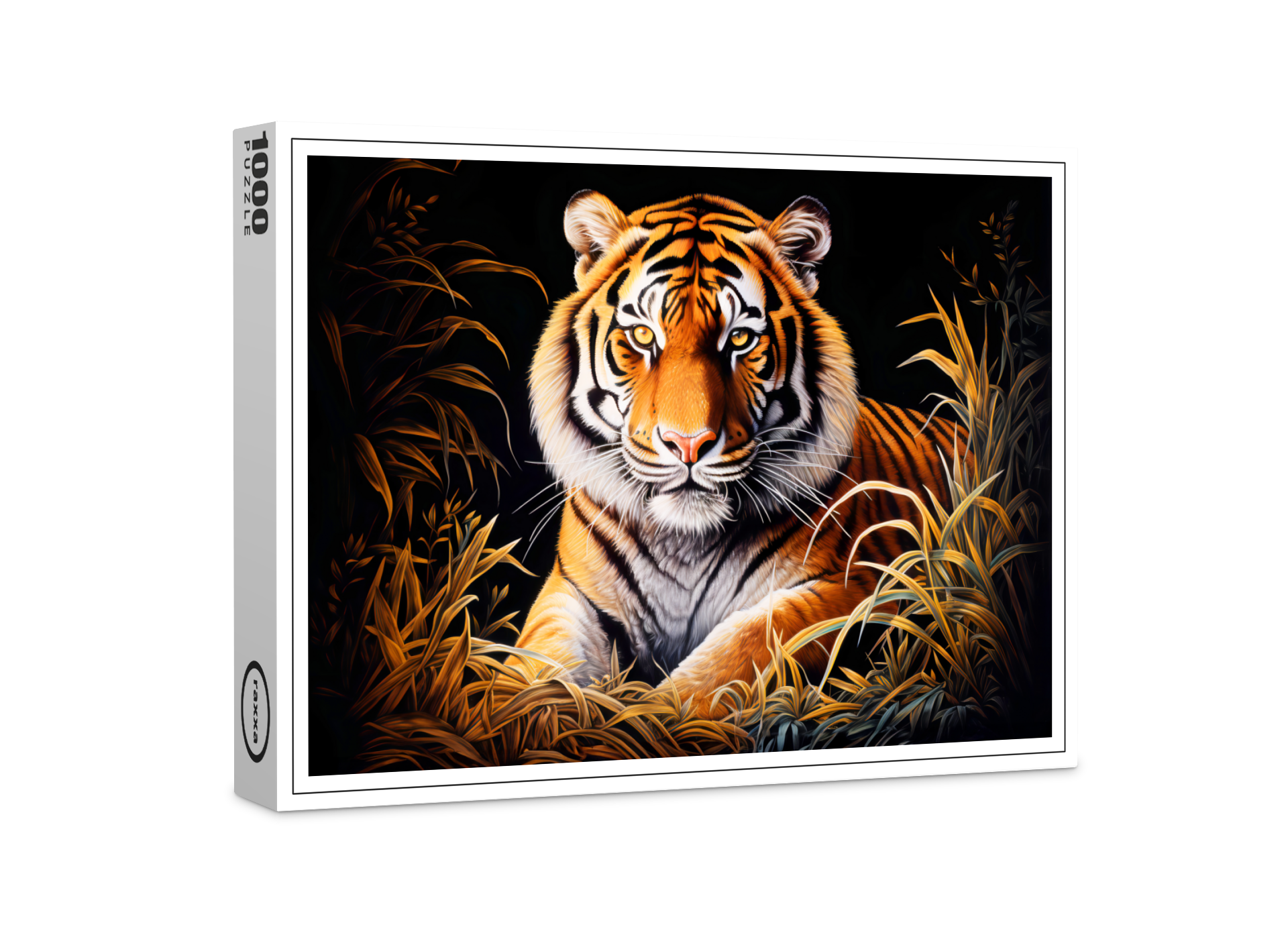raxxa Premium-Puzzle: Majestic Tiger Chinese Zodiac Artistry