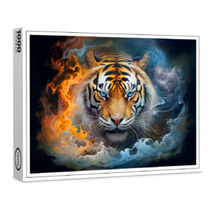 raxxa Premium-Puzzle: Majestic Tiger Chinese Zodiac Artistry