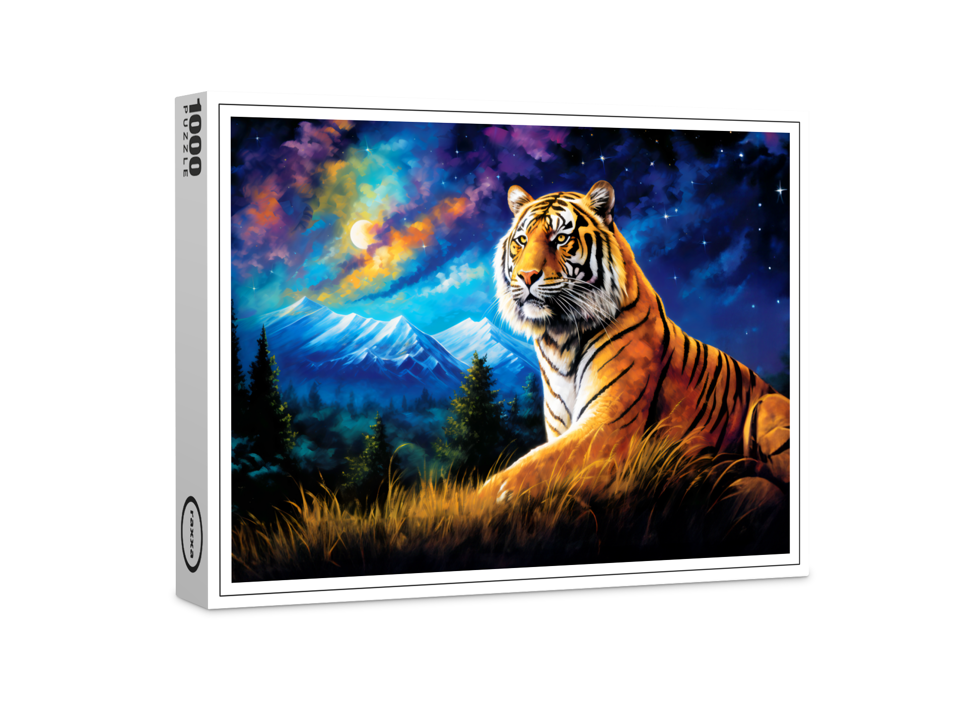 raxxa Premium-Puzzle: Majestic Tiger Chinese Zodiac Artistry