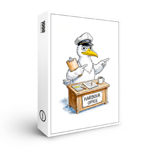 raxxa Premium-Puzzle: Comic Bird Harbour Officer