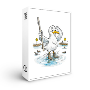 raxxa Premium-Puzzle: Comic Bird Flood Gauge Duty