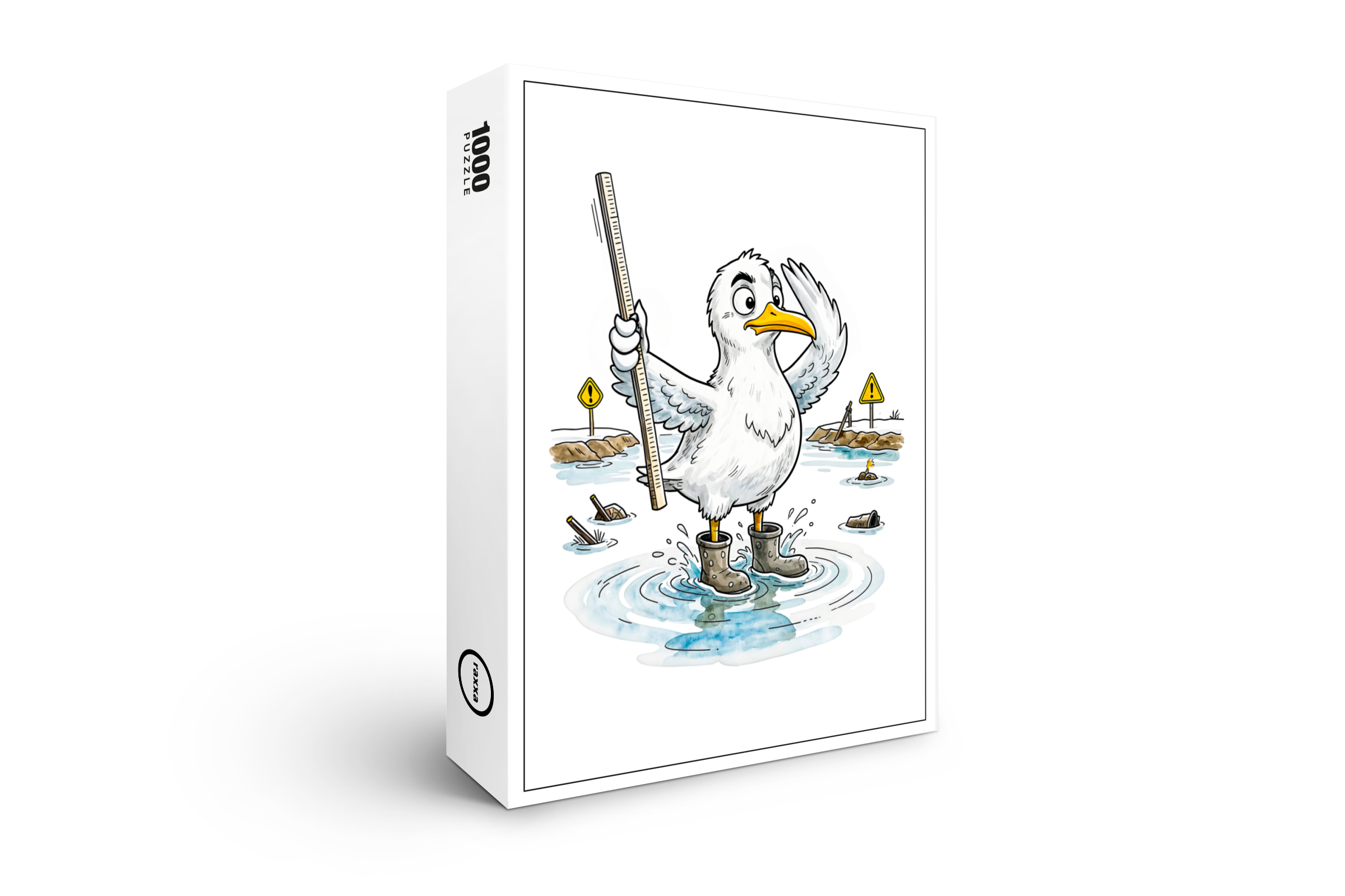 raxxa Premium-Puzzle: Comic Bird Flood Gauge Duty