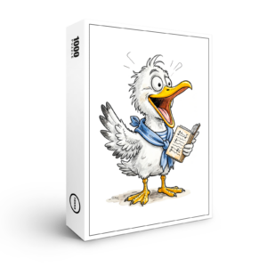 raxxa Premium-Puzzle: Comic Bird Sailor Crew