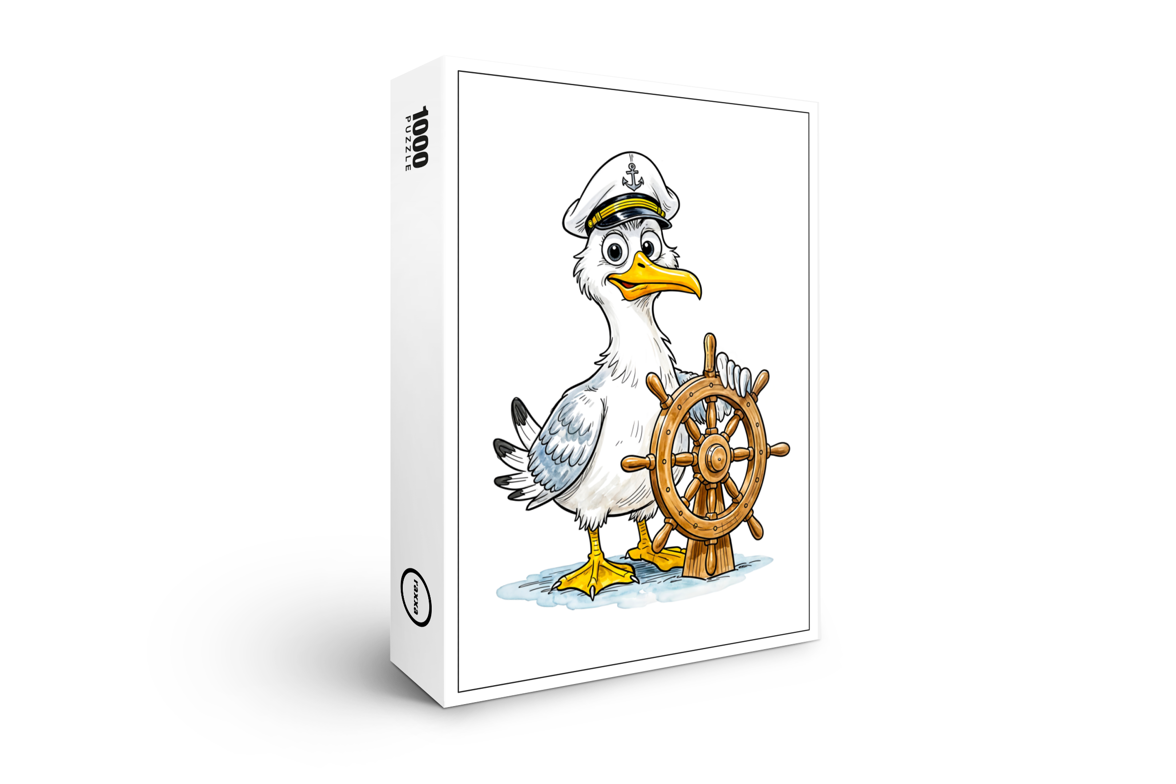 raxxa Premium-Puzzle: Seagull Comic Ship Captain